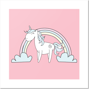 Rainbows and Unicorns Posters and Art